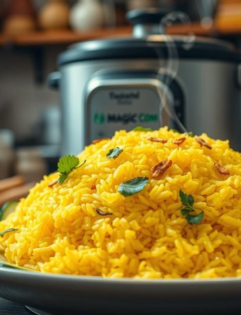Resep Cara Bikin Nasi Kuning di Magic Com
